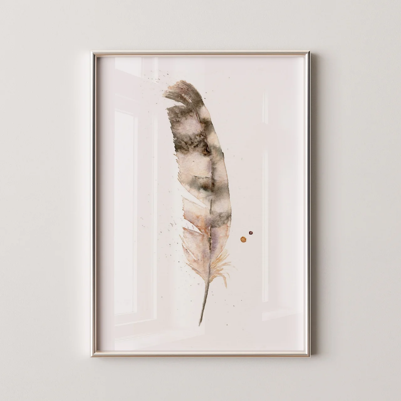 Hawk shown in a room setting