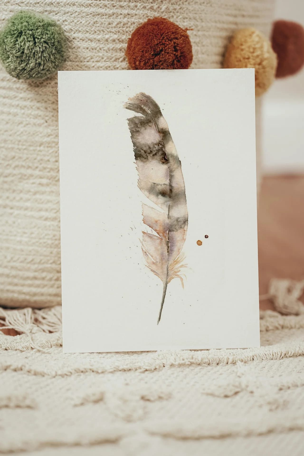Hawk shown in a room setting