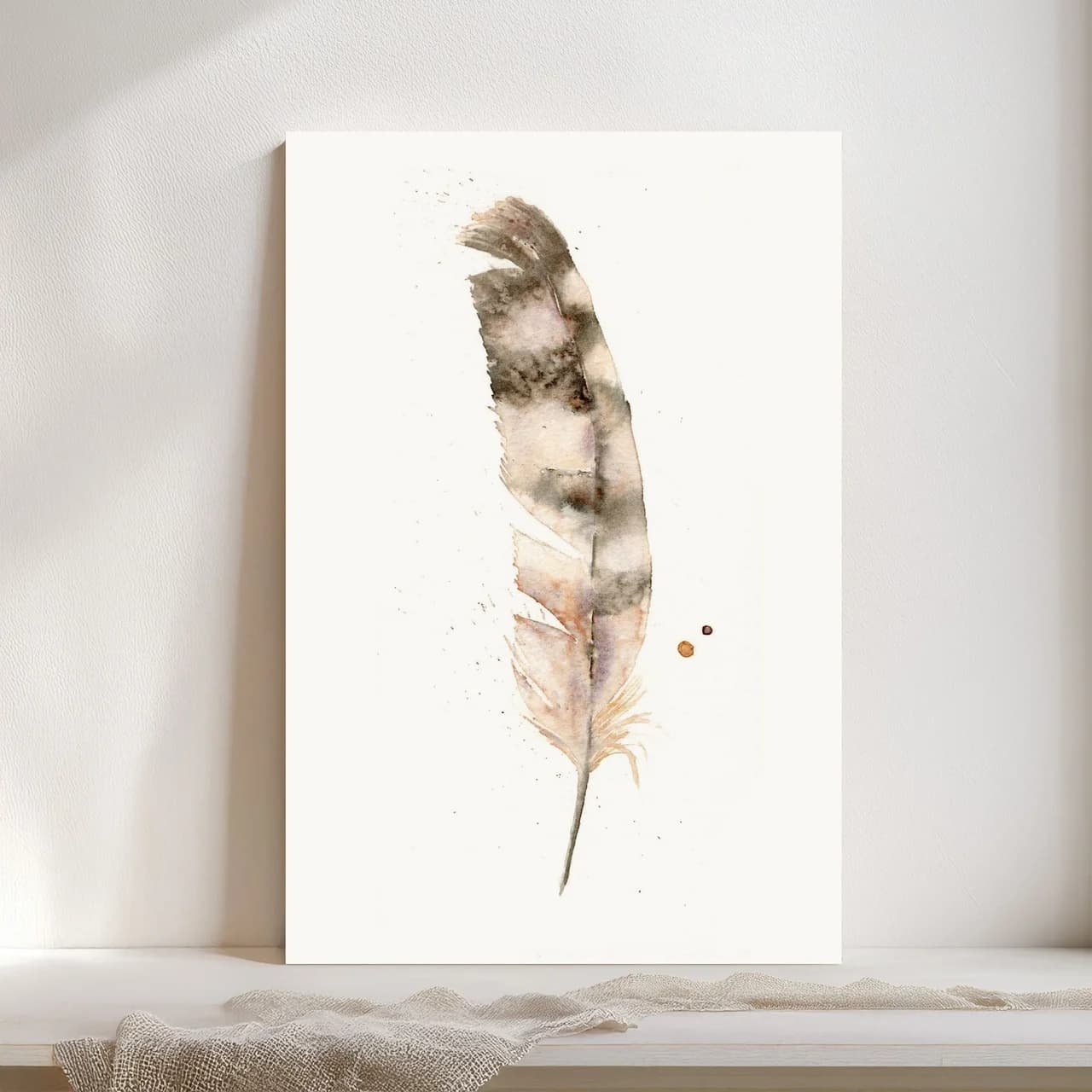 Hawk shown in a room setting