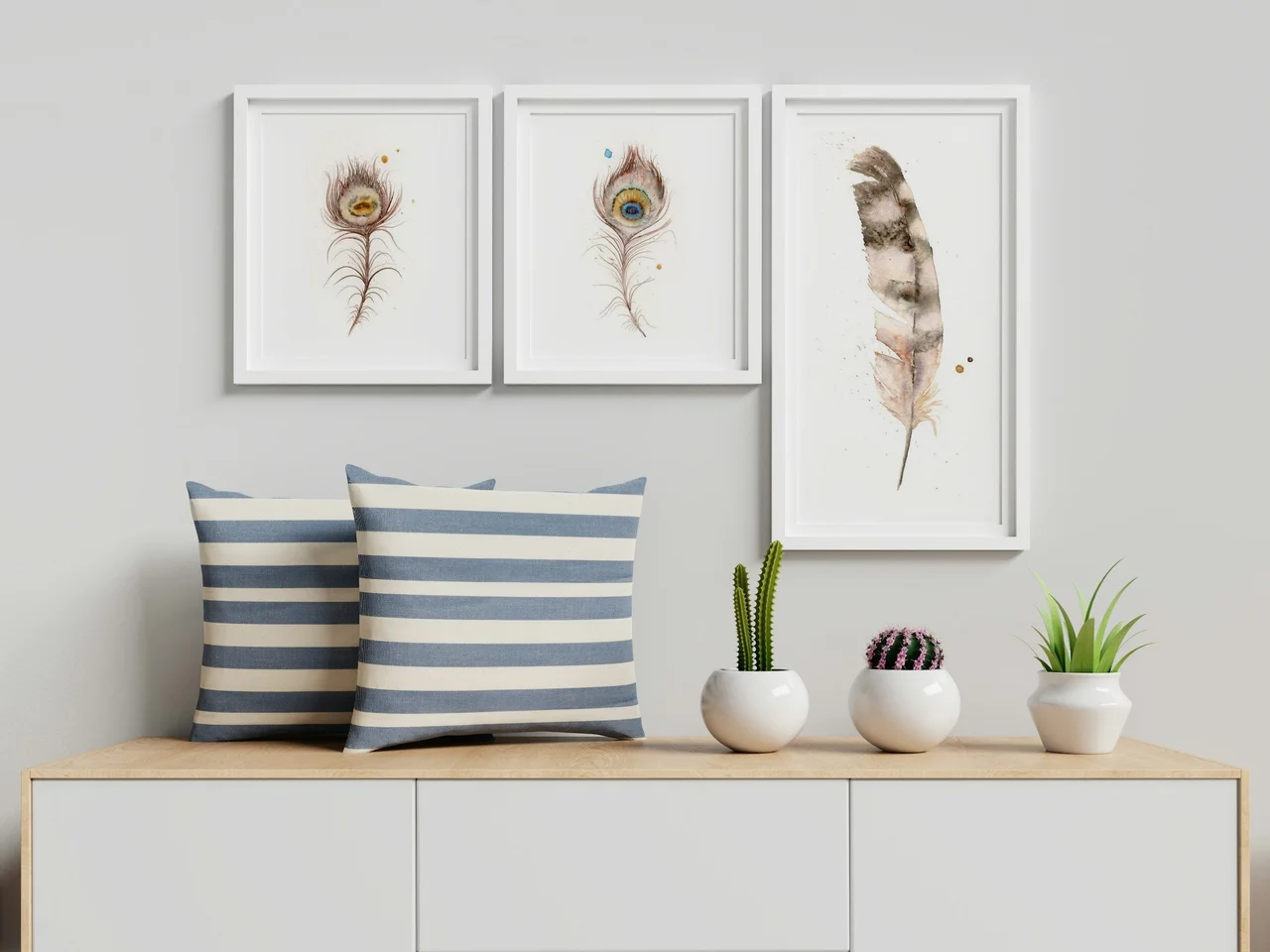 Hawk shown in a room setting