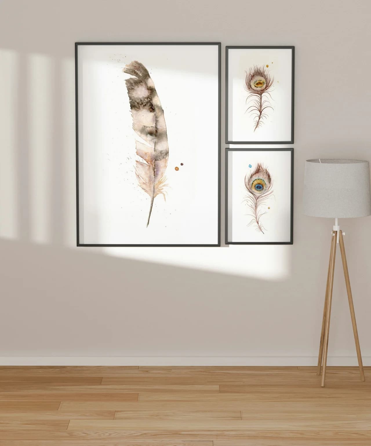 Hawk shown in a room setting