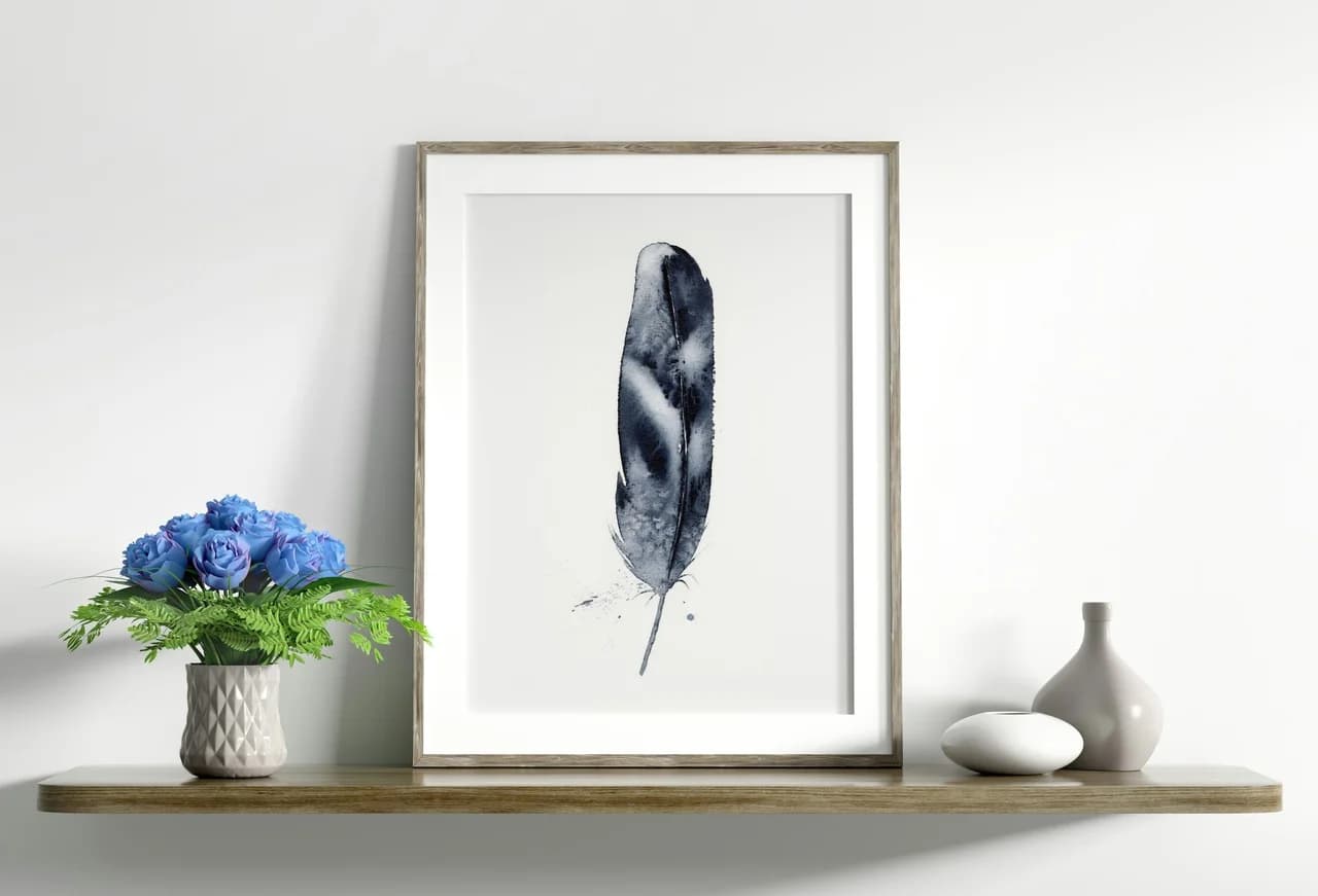 Hawk shown in a room setting