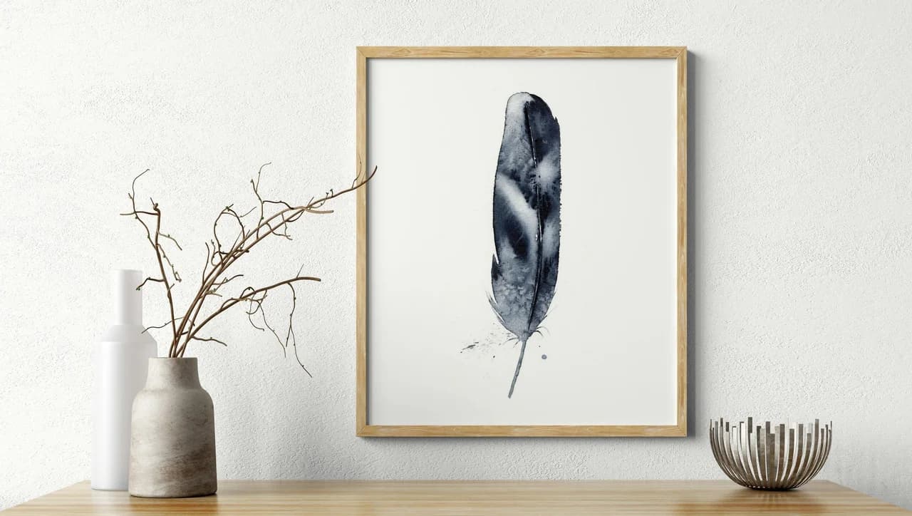Hawk shown in a room setting