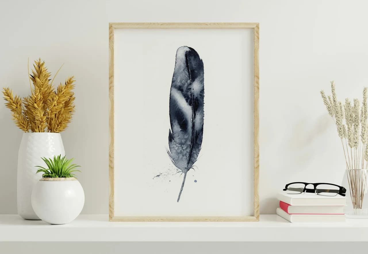 Hawk shown in a room setting