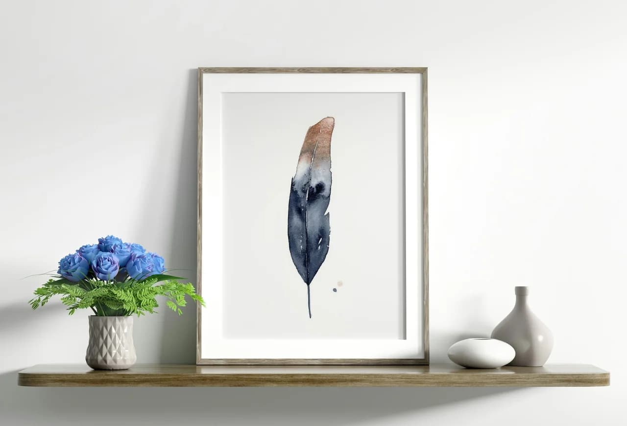 Eagle shown in a room setting