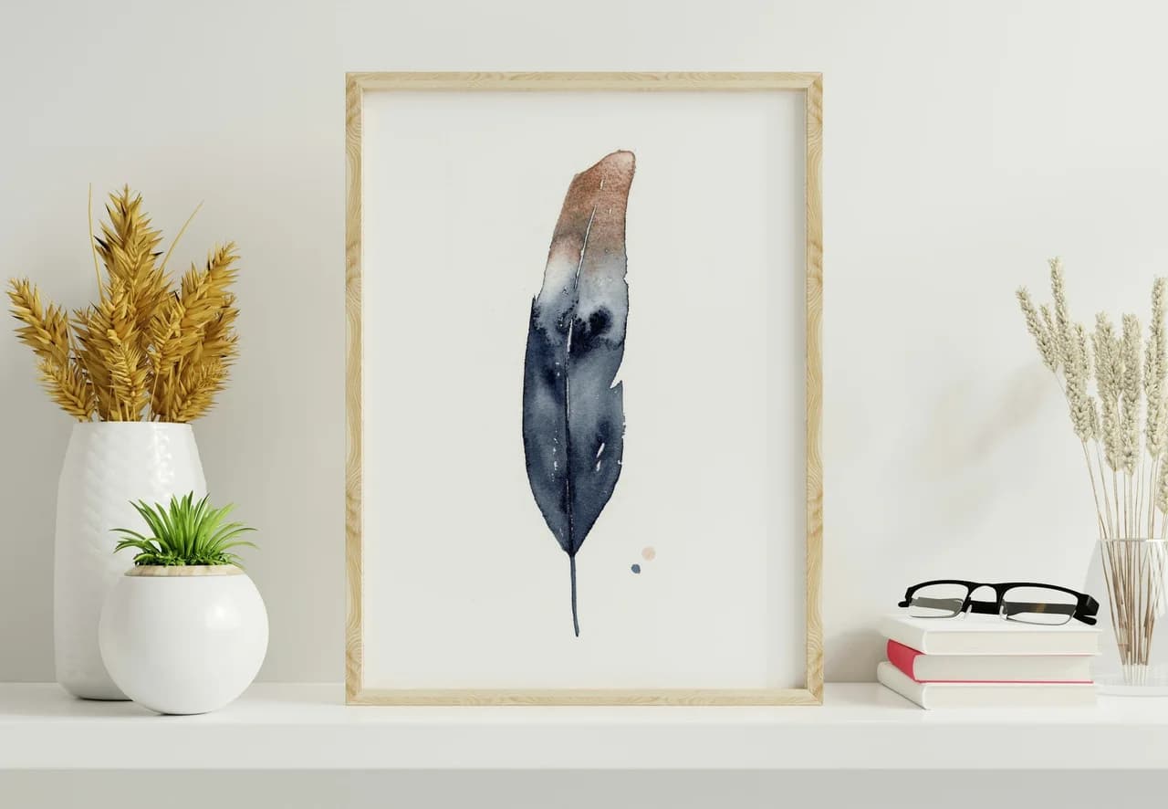 Eagle shown in a room setting