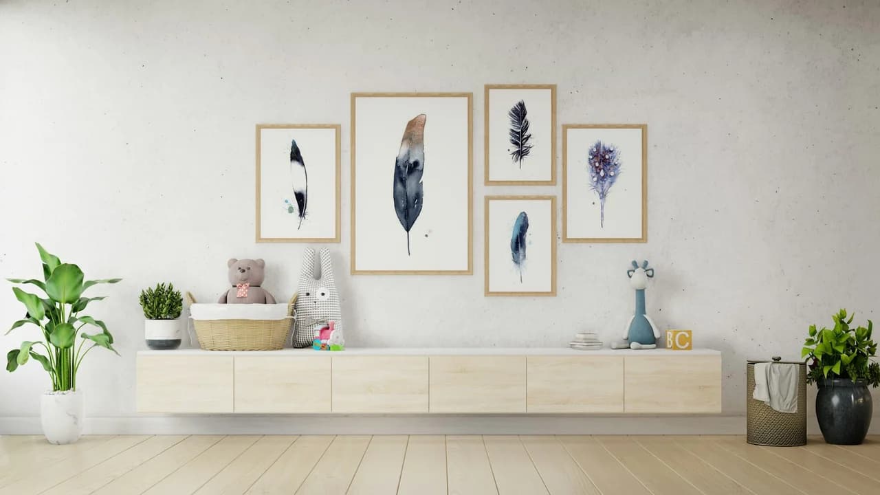Eagle shown in a room setting