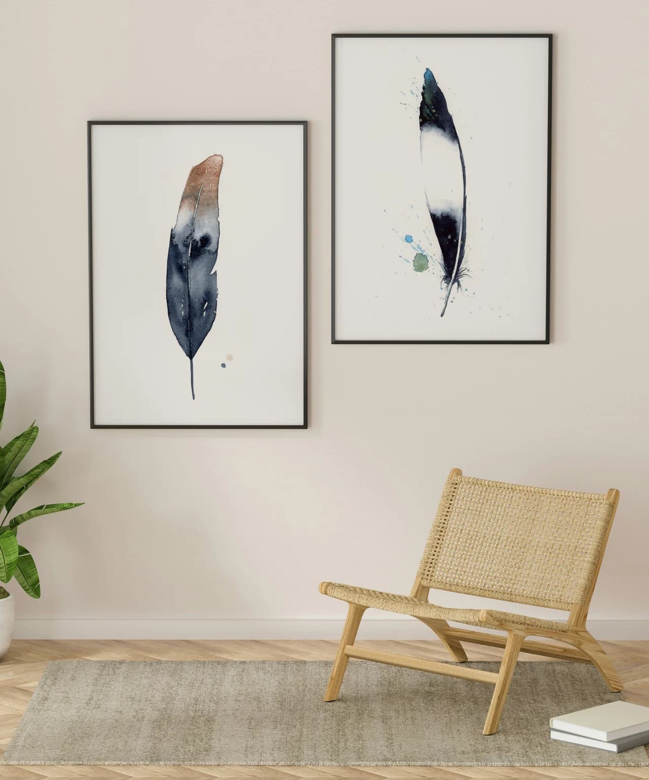 Eagle shown in a room setting