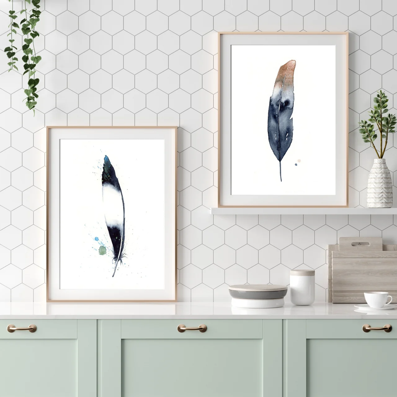 Eagle shown in a room setting