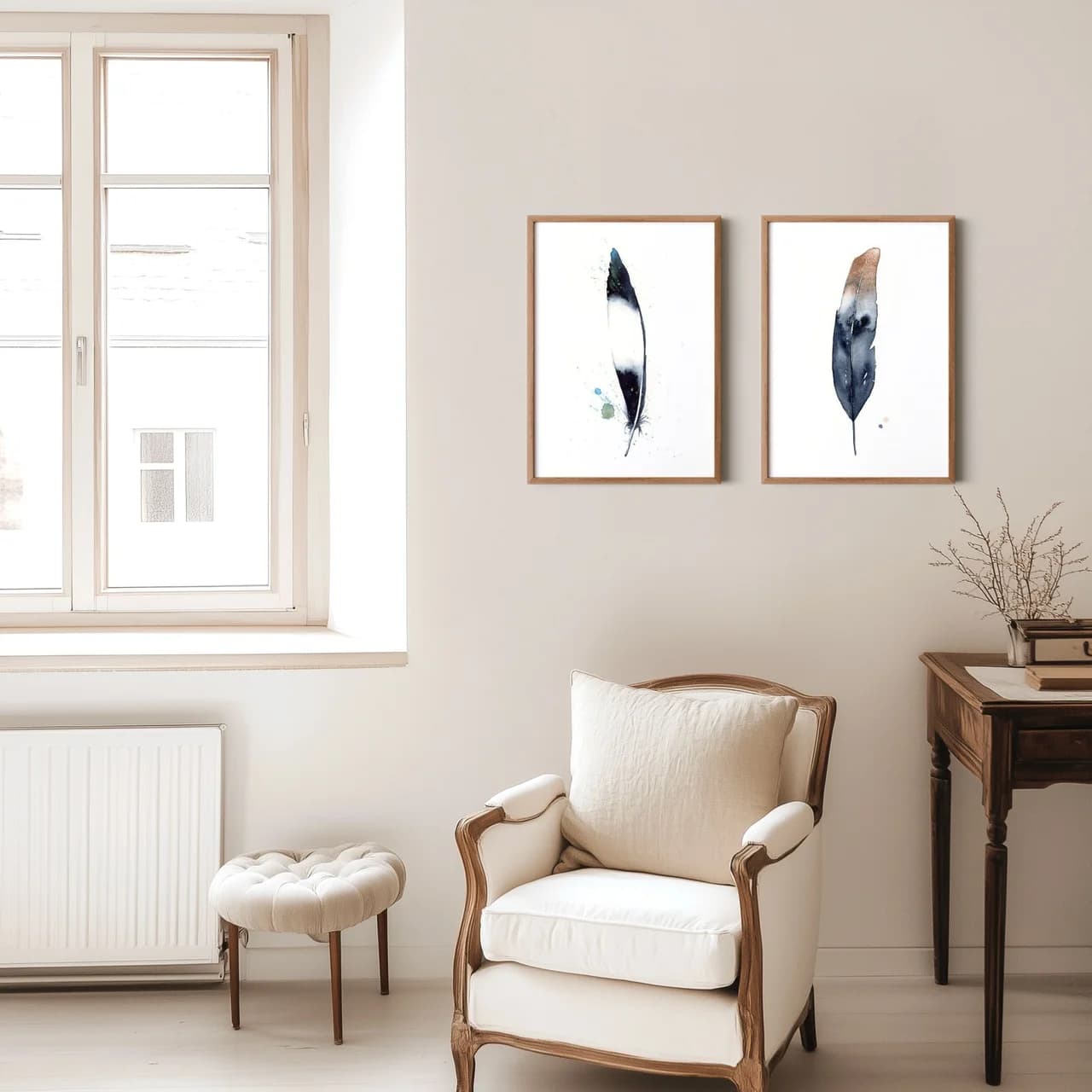 Eagle shown in a room setting