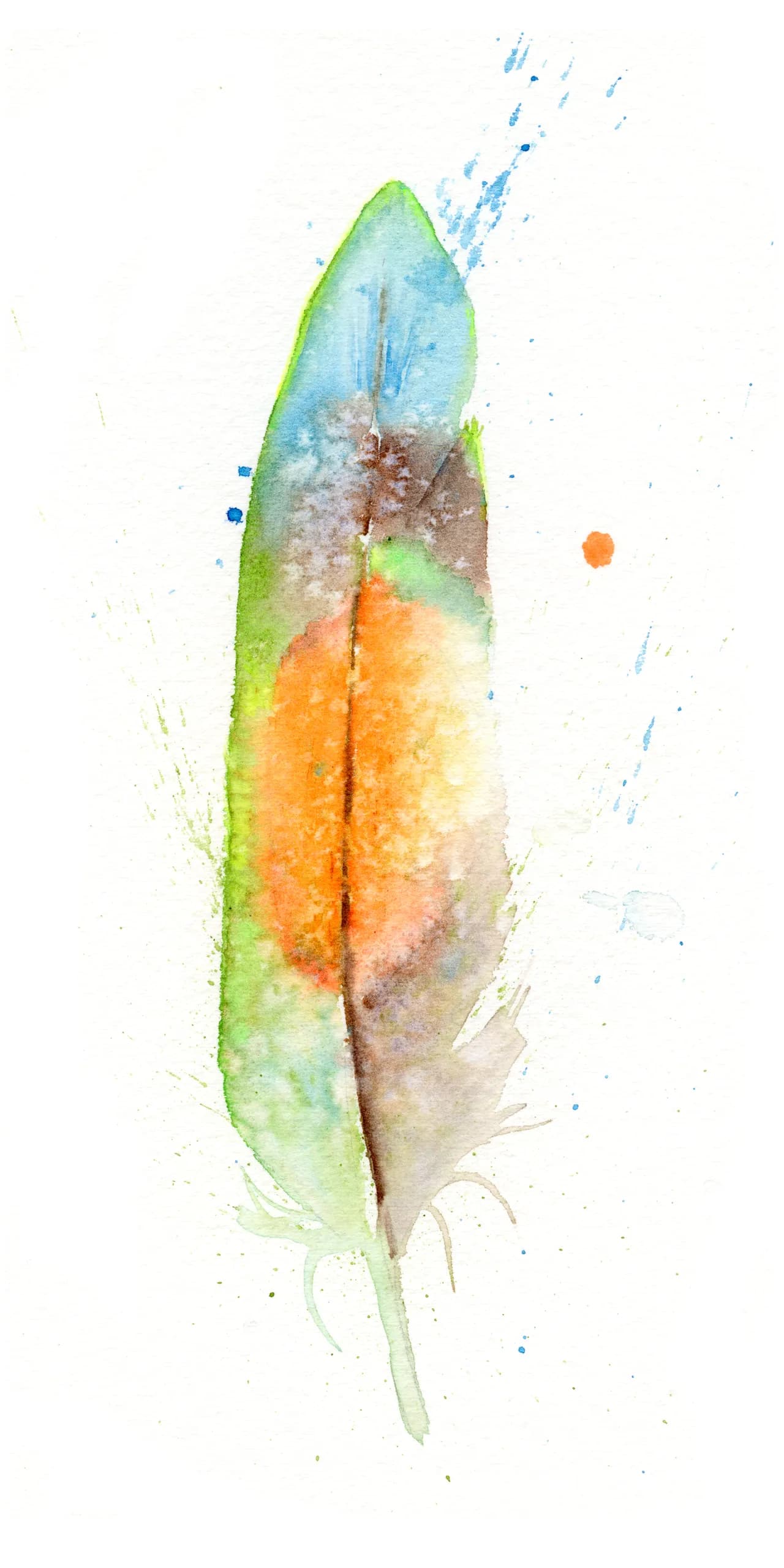 Lovebird — watercolor by Shayna Larsen