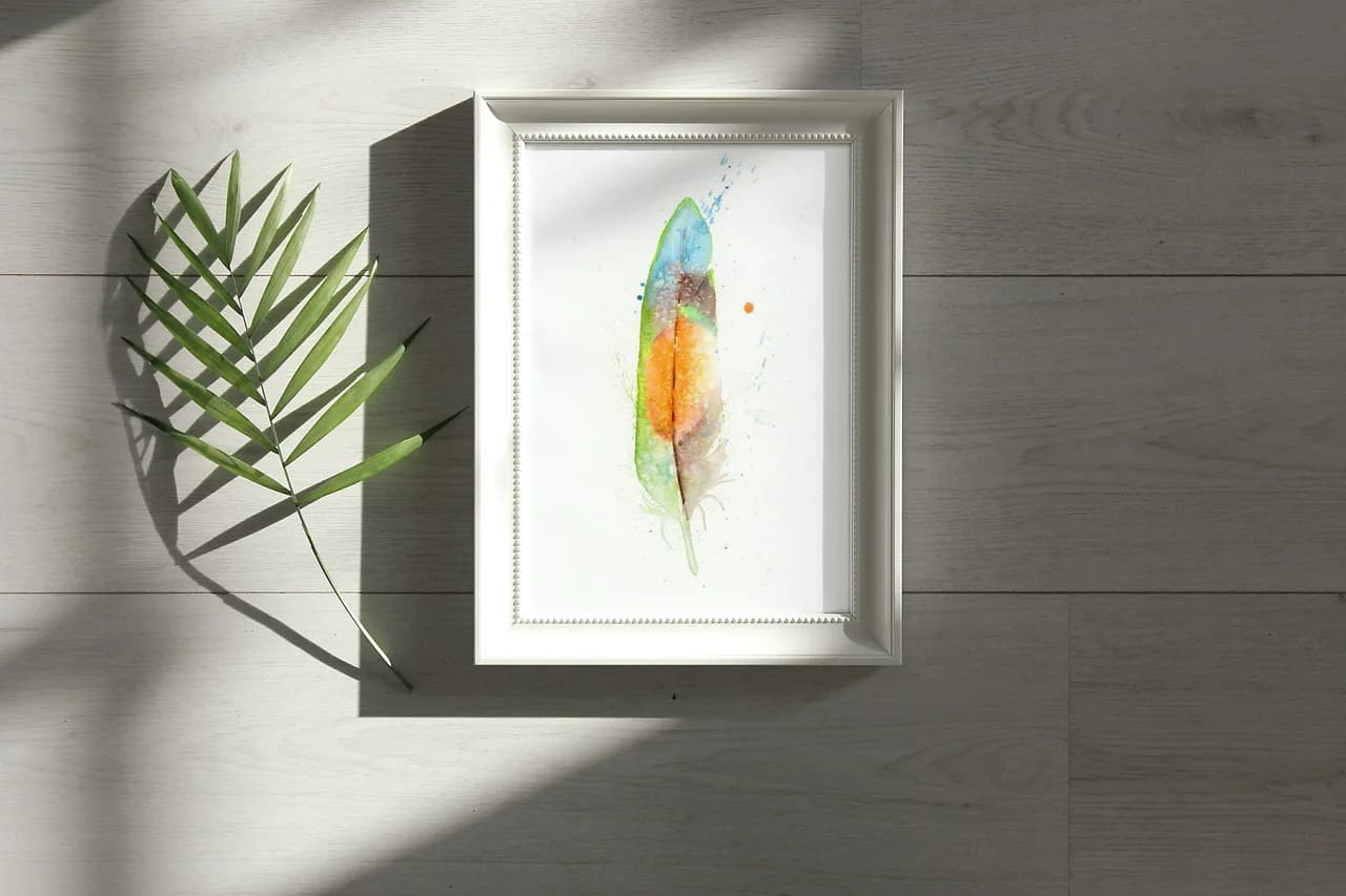 Lovebird shown in a room setting