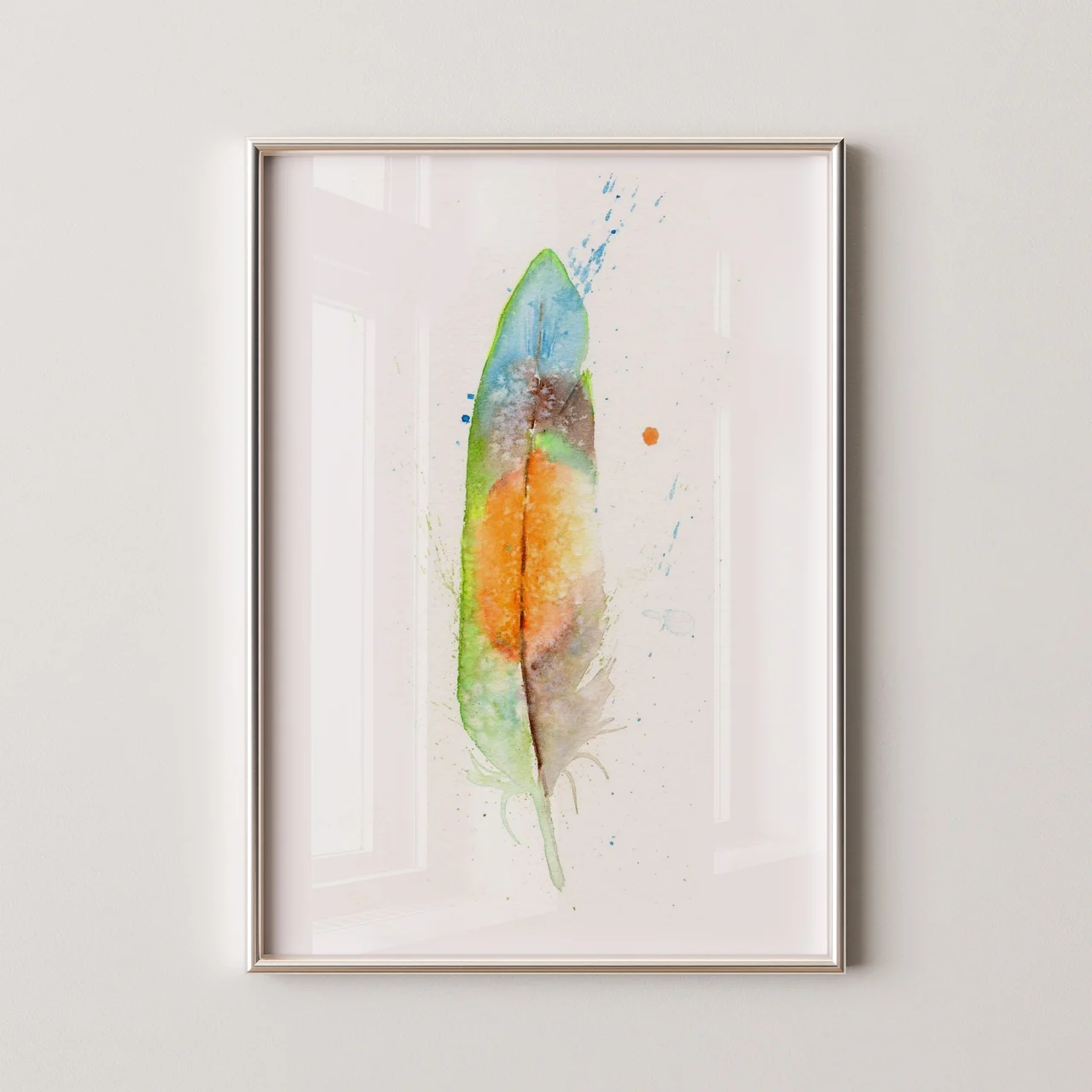 Lovebird shown in a room setting