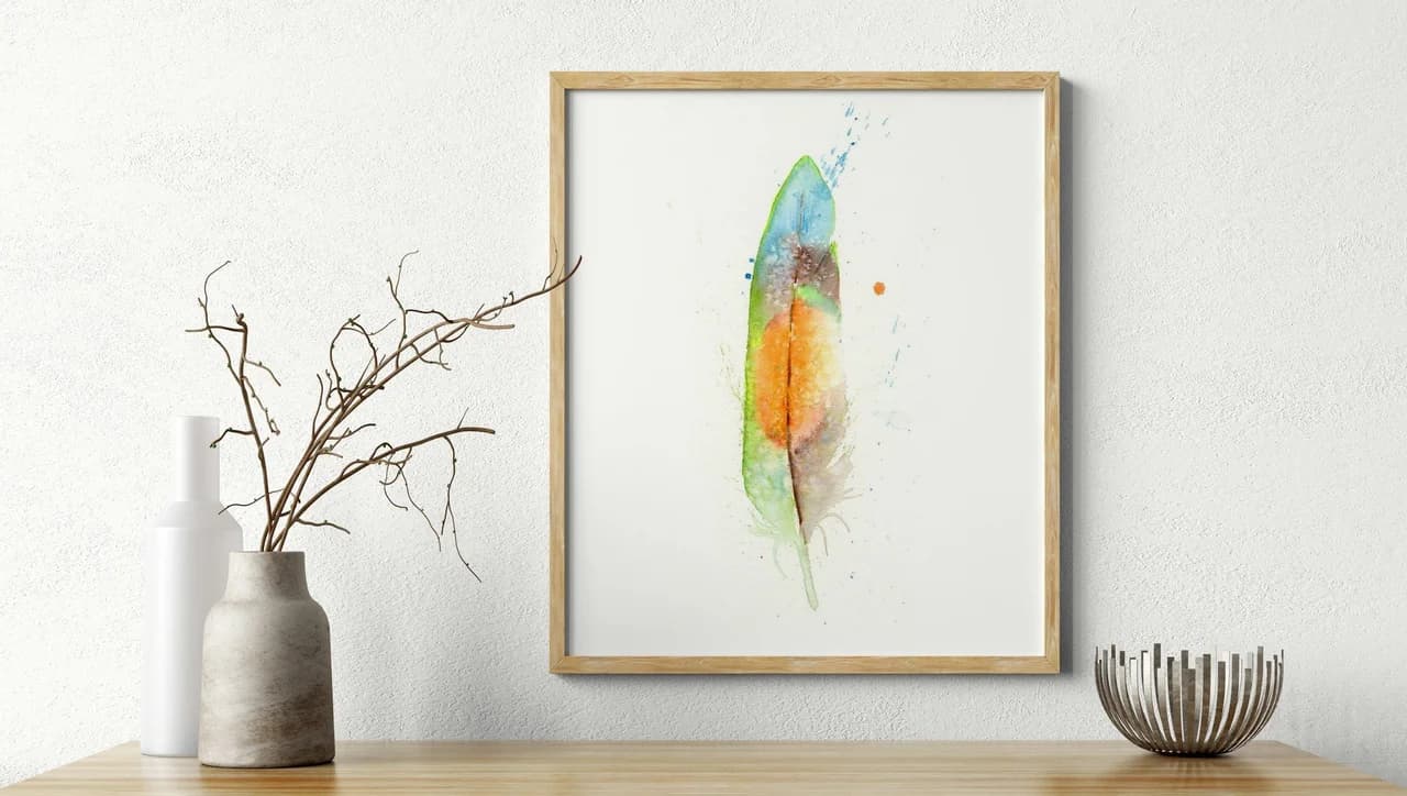 Lovebird shown in a room setting