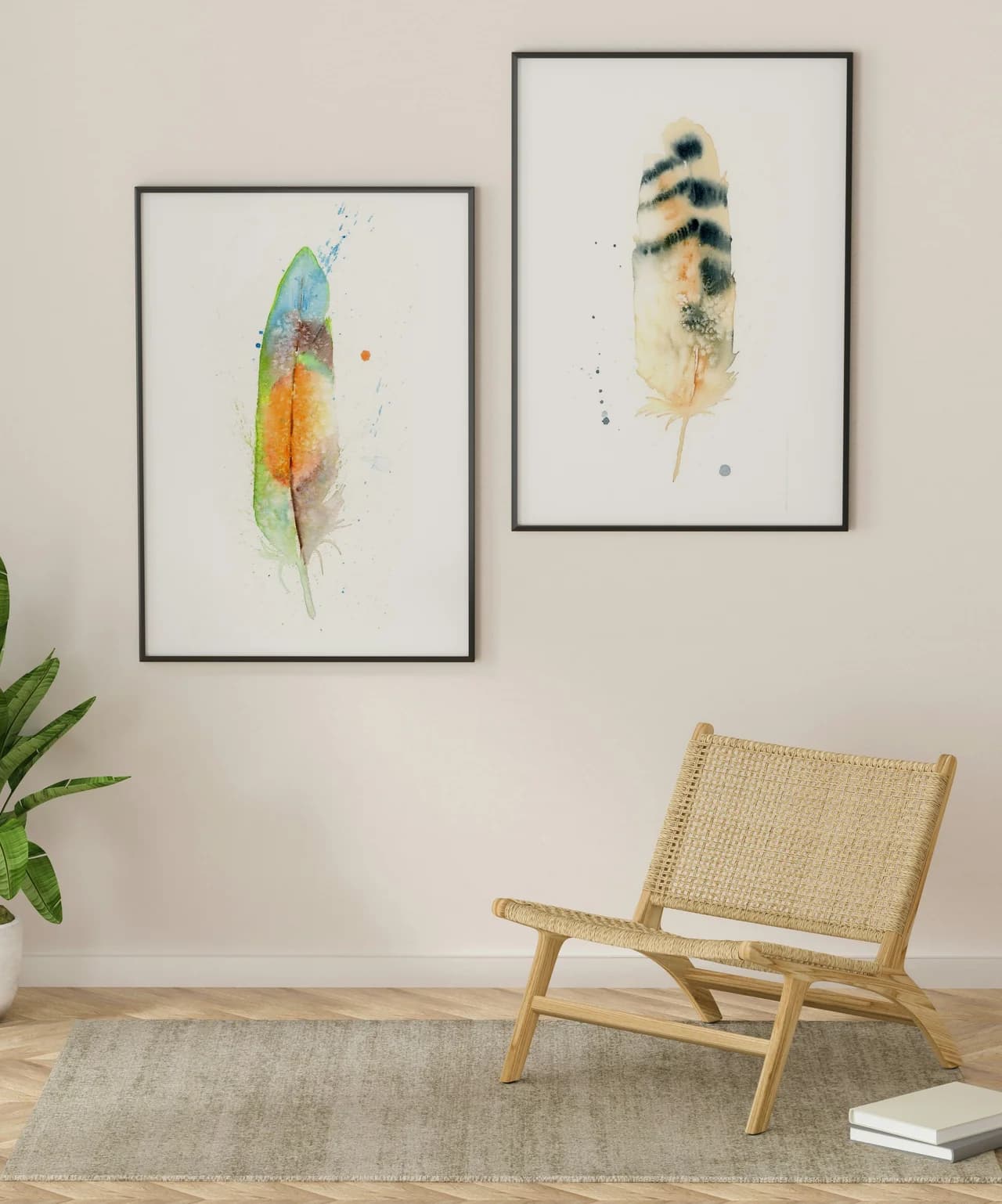 Lovebird shown in a room setting