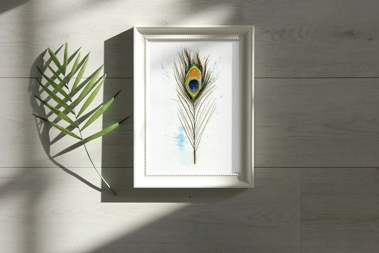 Peacock shown in a room setting