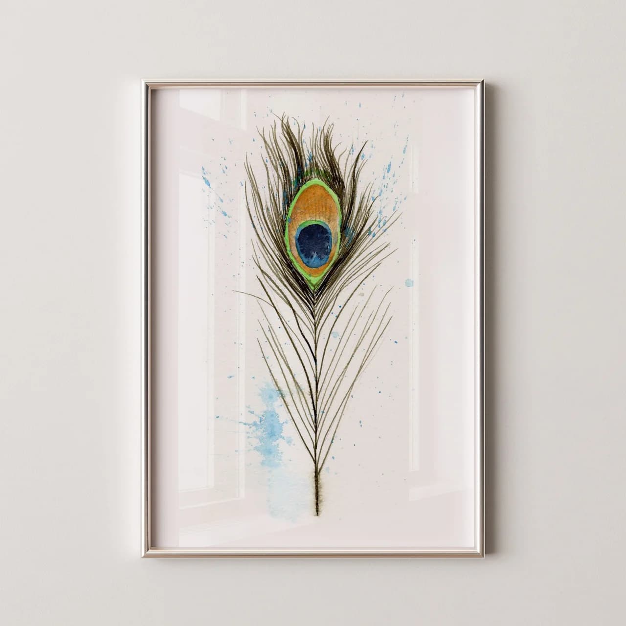 Peacock shown in a room setting