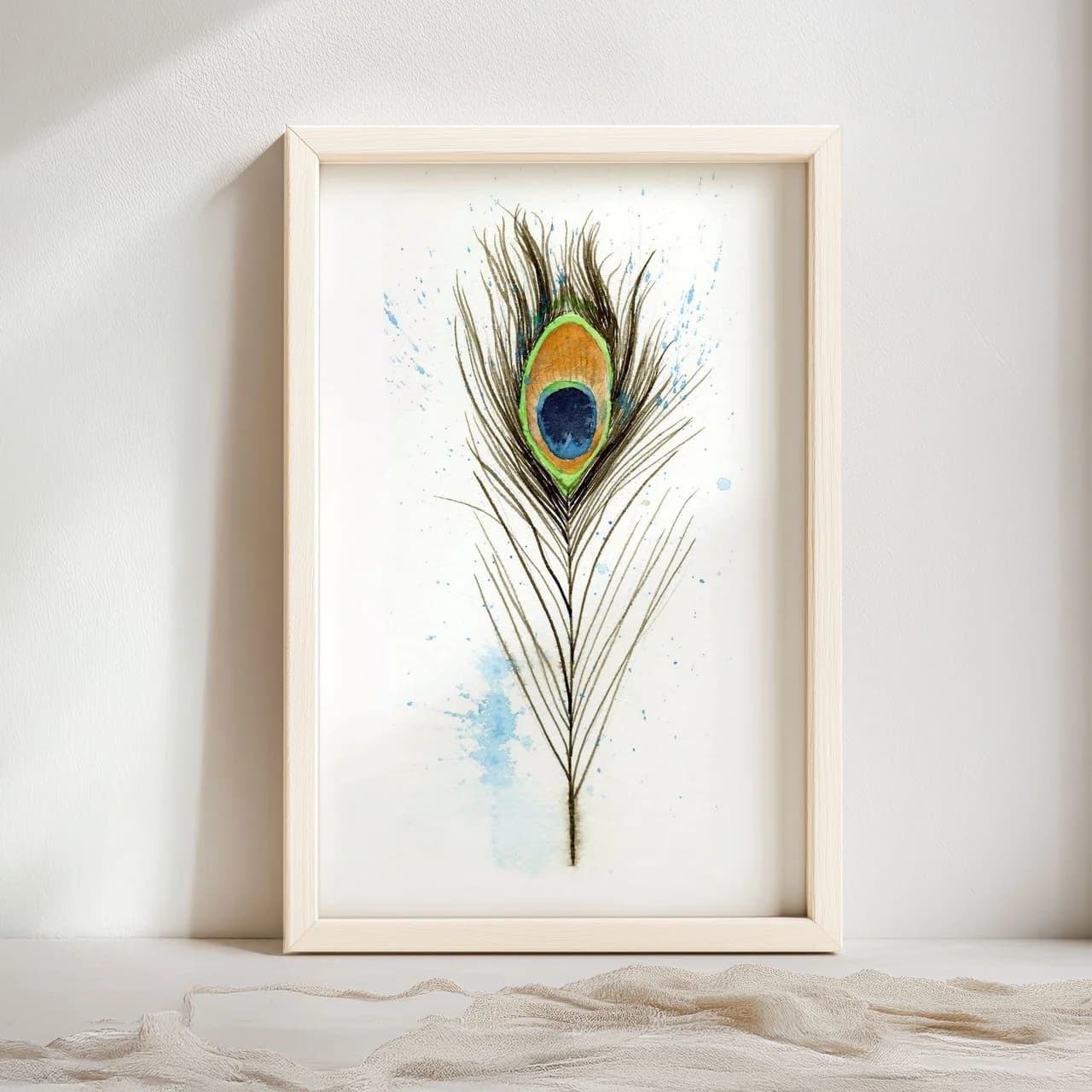 Peacock shown in a room setting