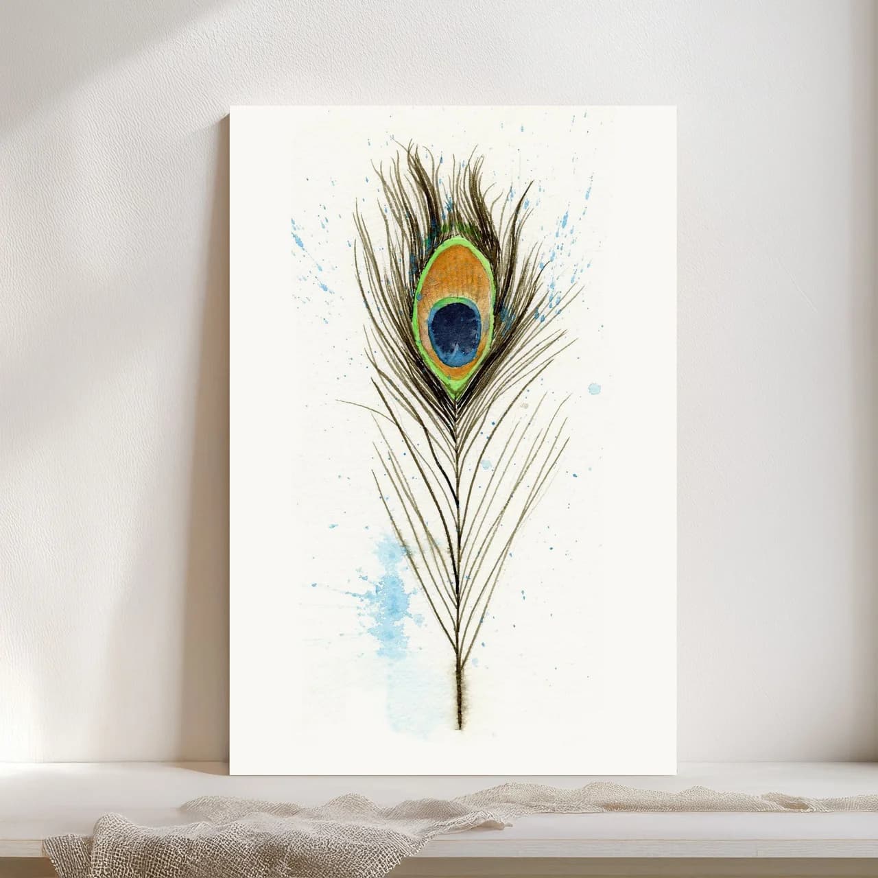 Peacock shown in a room setting