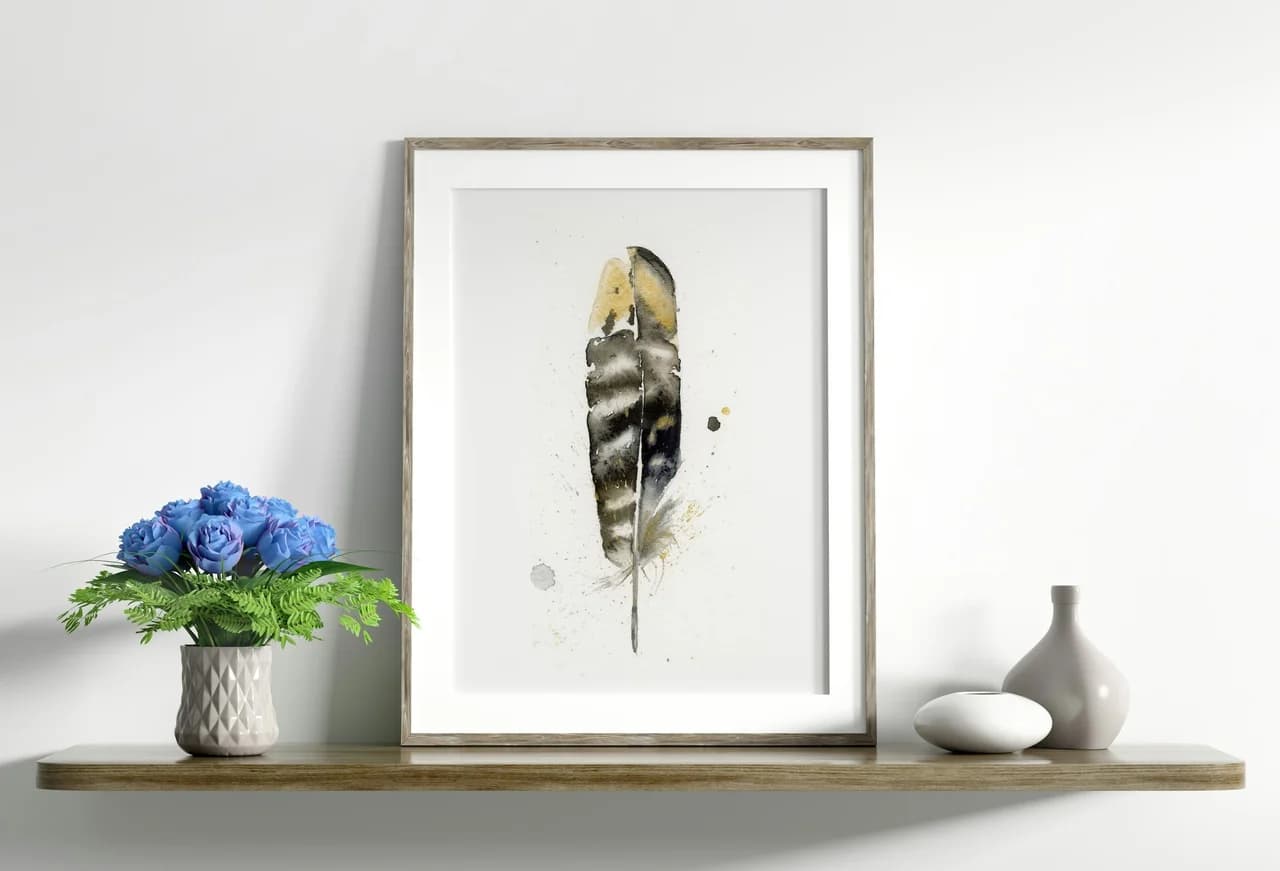 Pheasant shown in a room setting