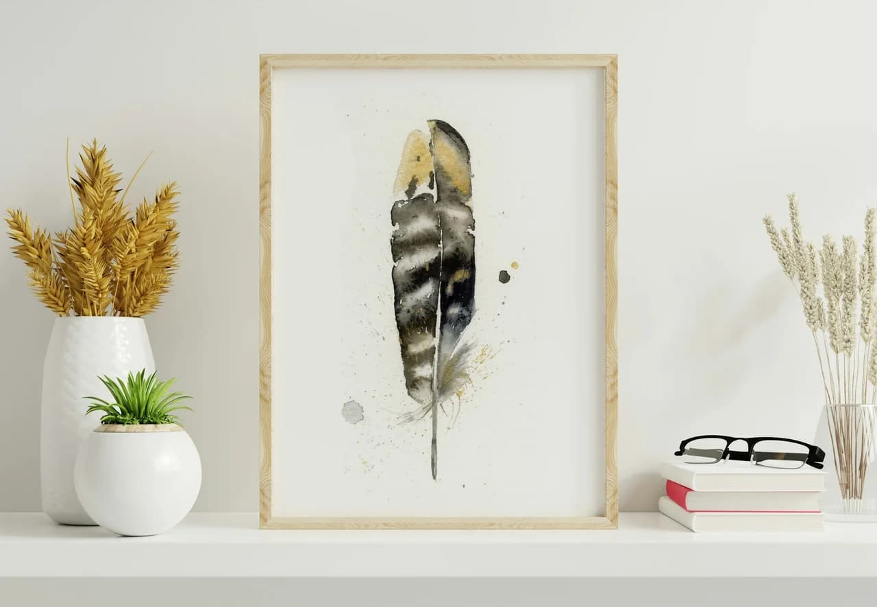 Pheasant shown in a room setting