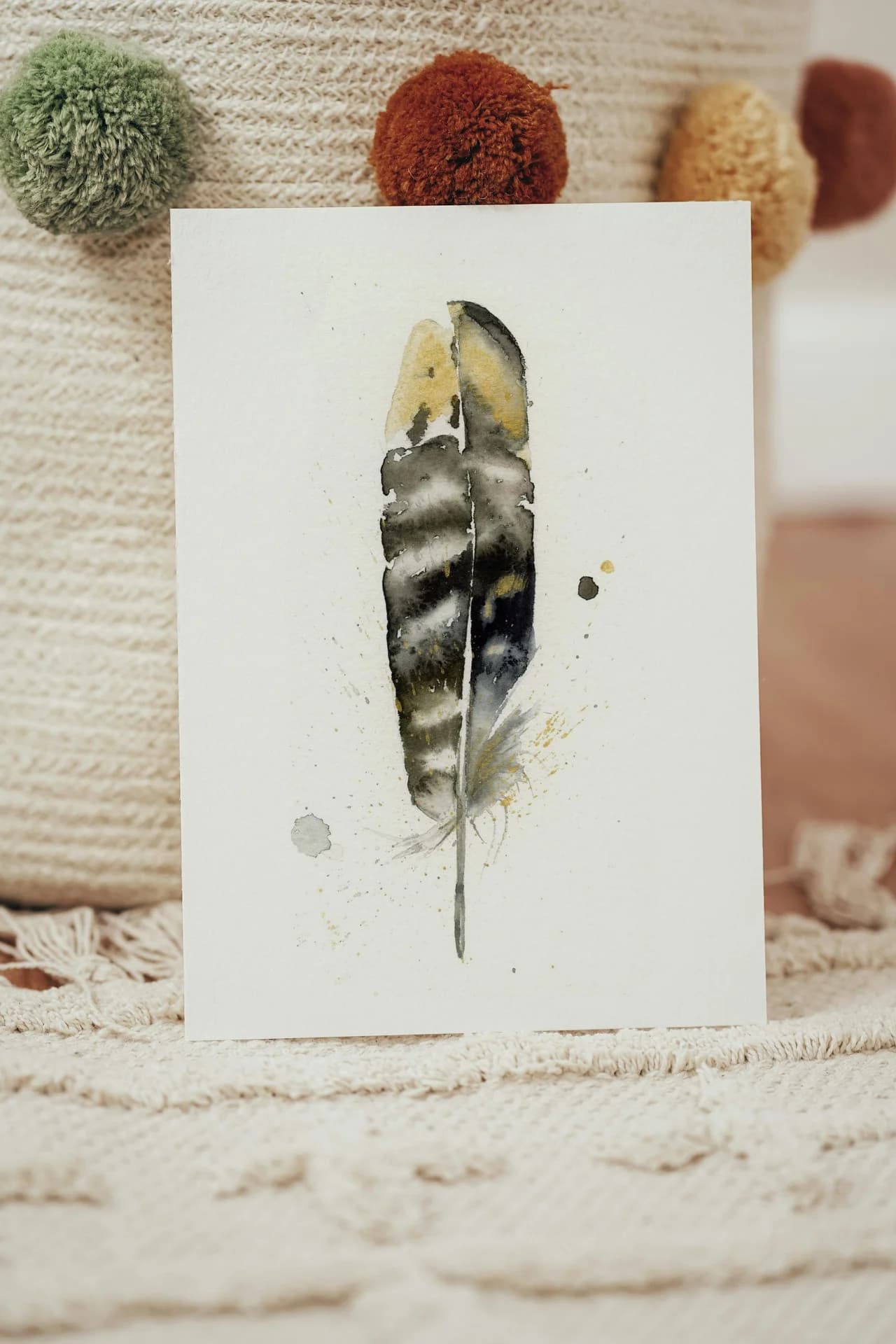 Pheasant shown in a room setting