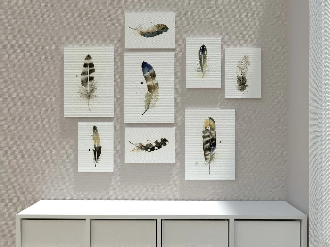 Pheasant shown in a room setting