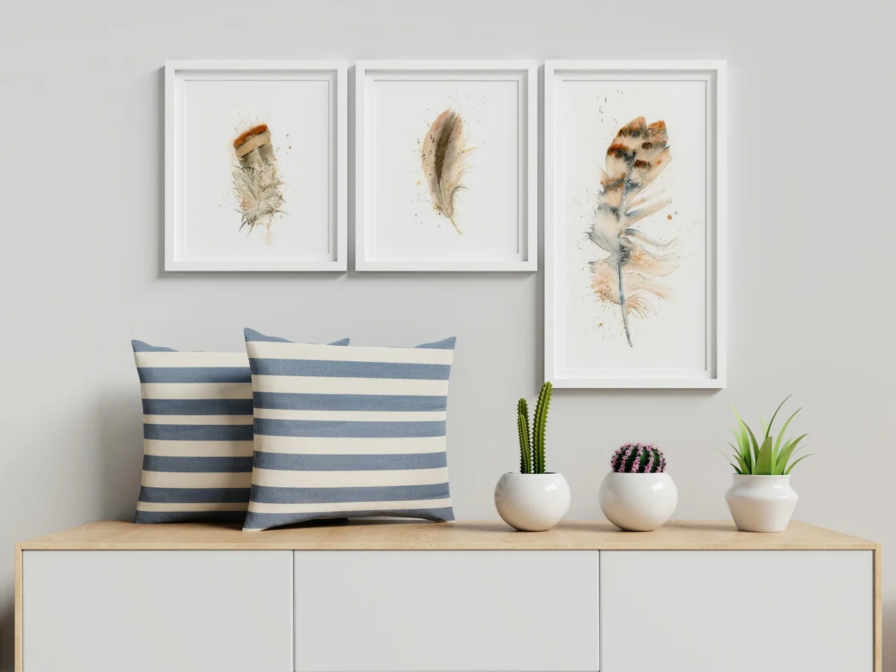 Barn Owl shown in a room setting