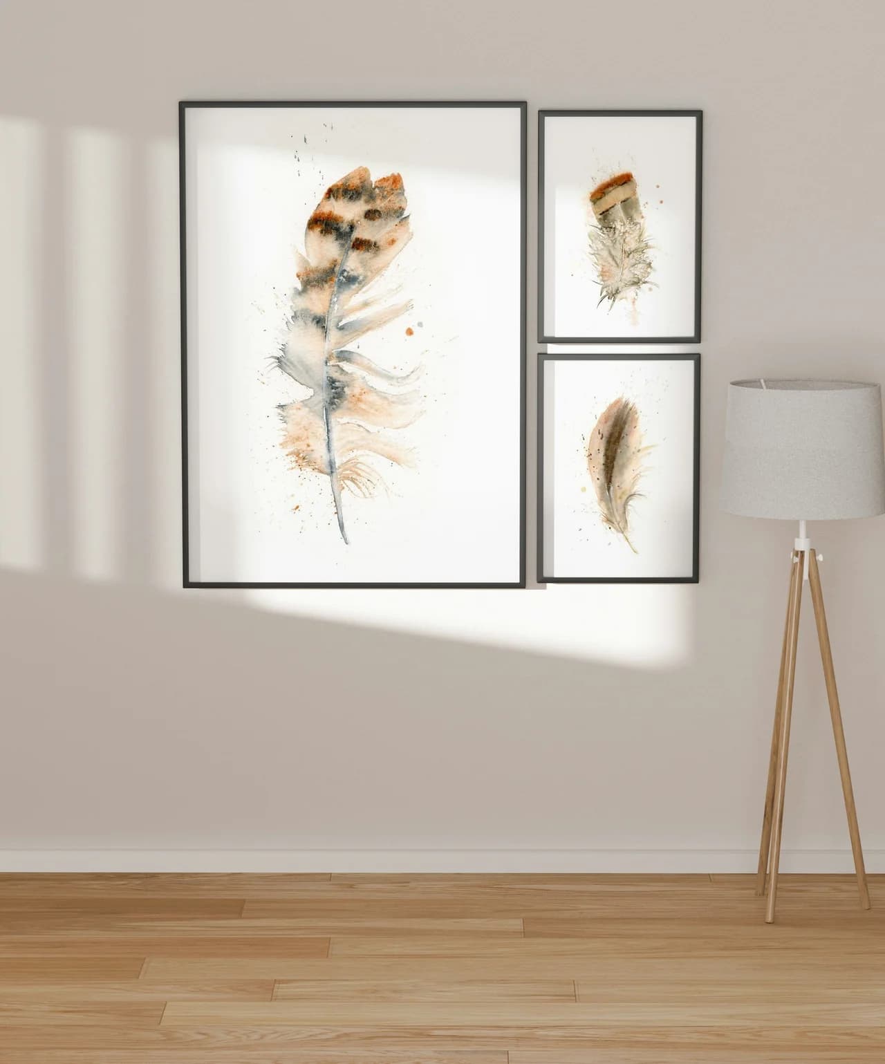 Barn Owl shown in a room setting