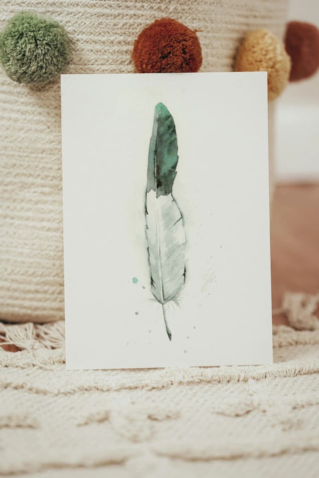 White Ibis shown in a room setting