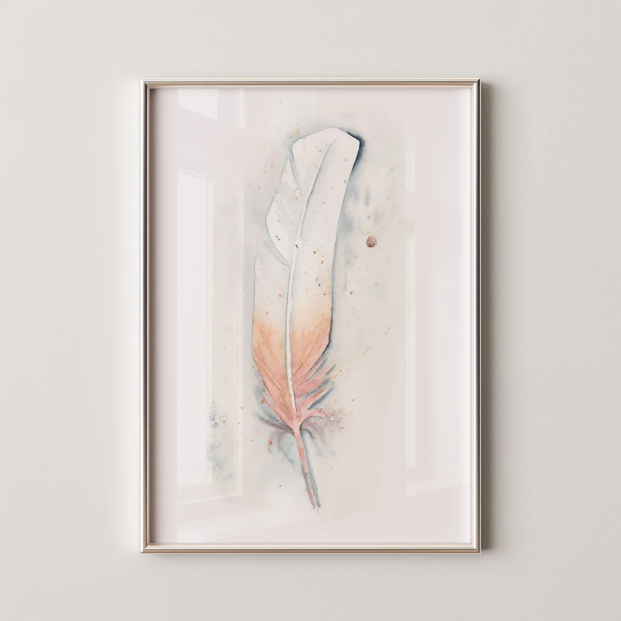 Roseate Spoonbill shown in a room setting