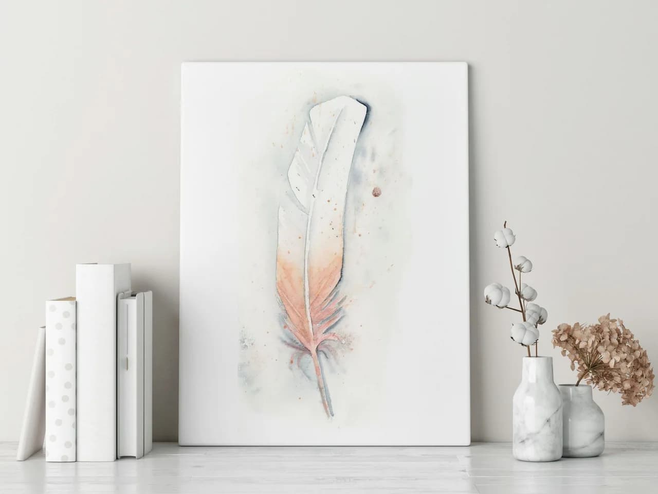 Roseate Spoonbill shown in a room setting