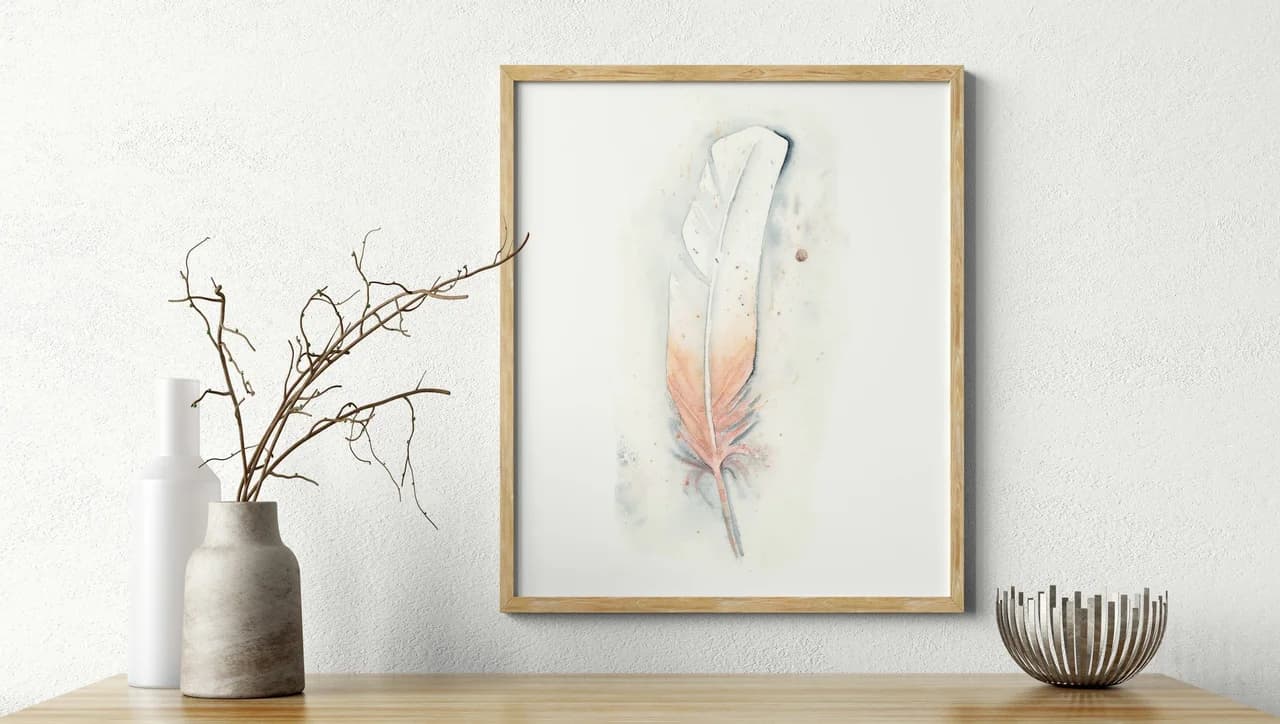 Roseate Spoonbill shown in a room setting
