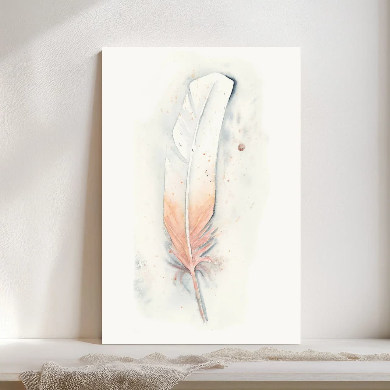 Roseate Spoonbill shown in a room setting