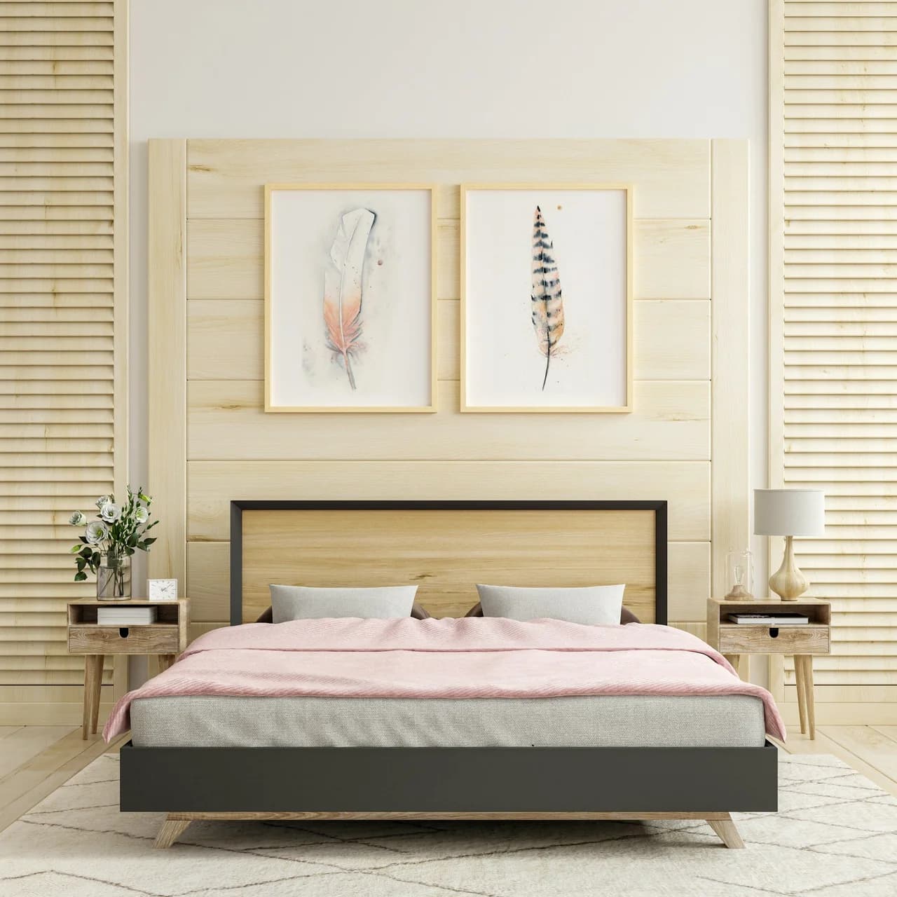 Roseate Spoonbill shown in a room setting