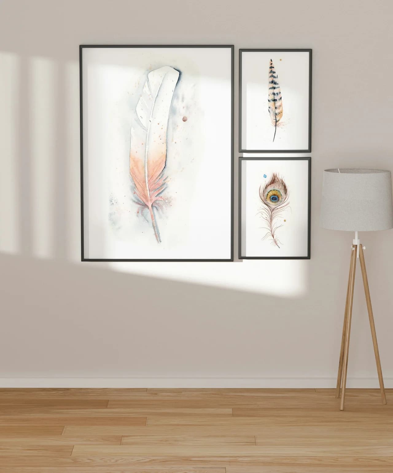 Roseate Spoonbill shown in a room setting