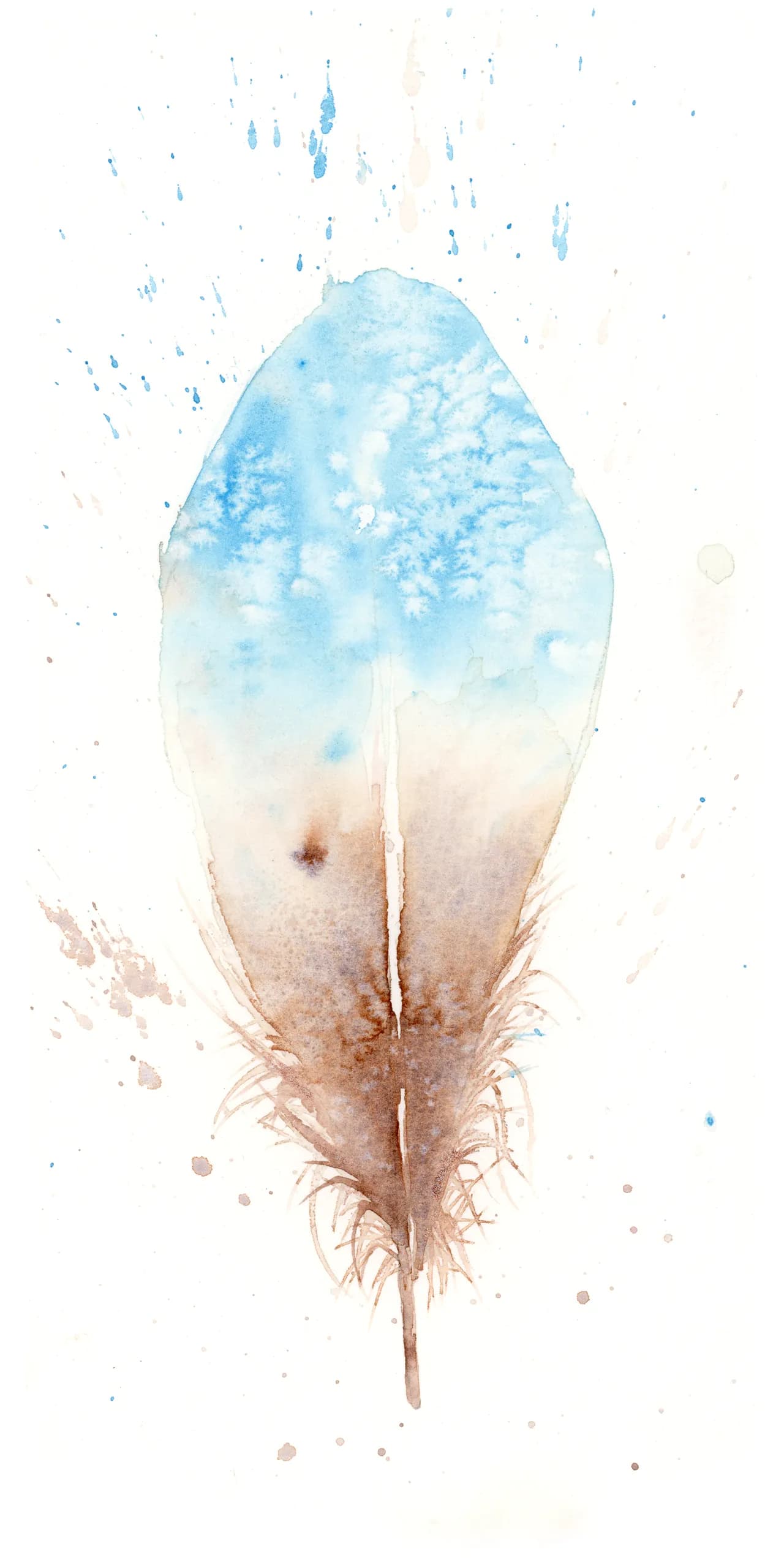 Goose Shoulder — watercolor by Shayna Larsen