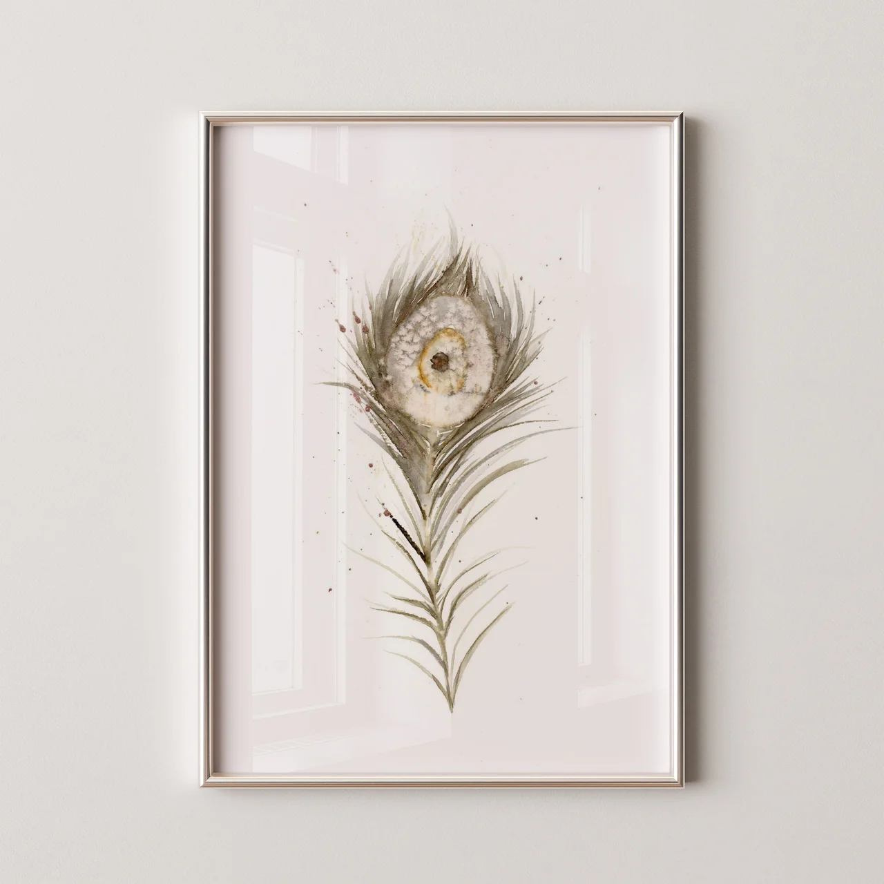 Peacock shown in a room setting
