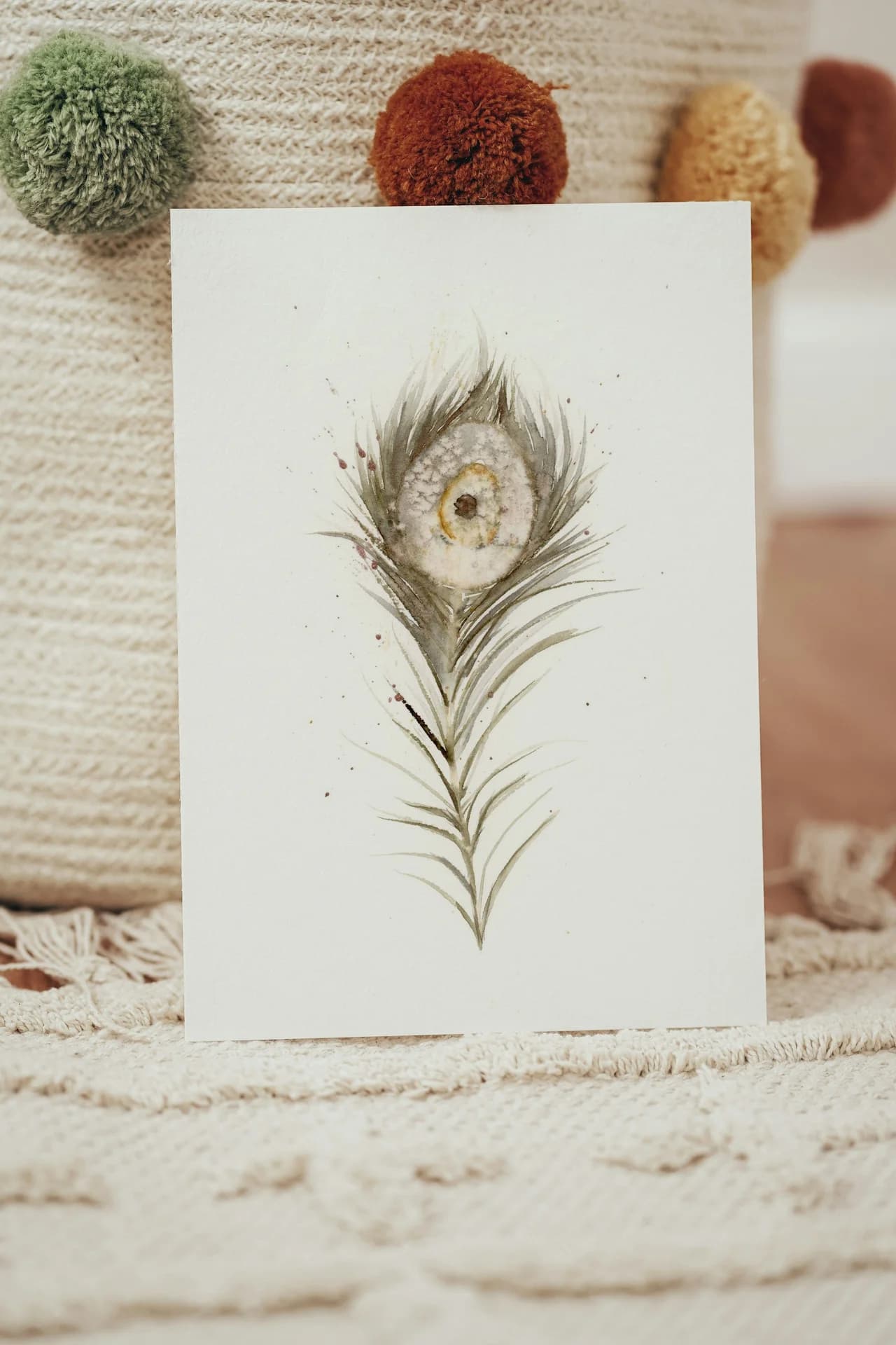 Peacock shown in a room setting
