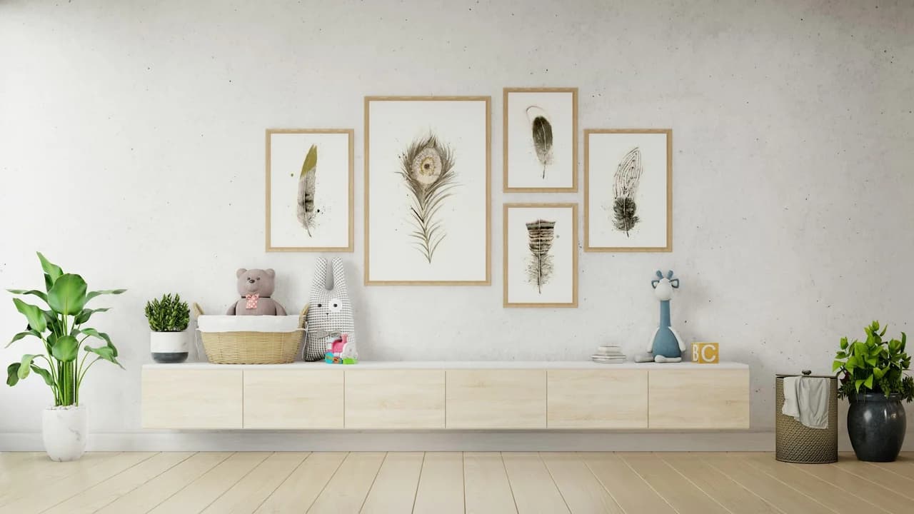 Peacock shown in a room setting