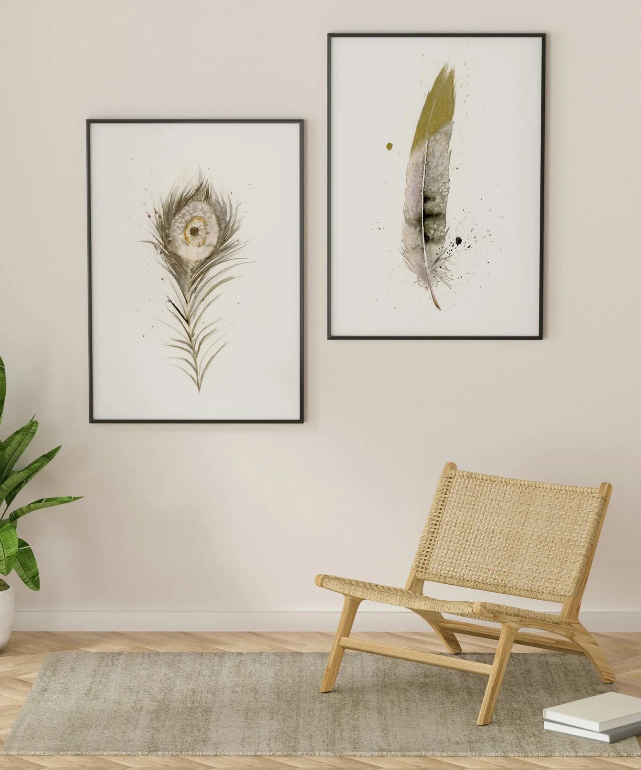 Peacock shown in a room setting