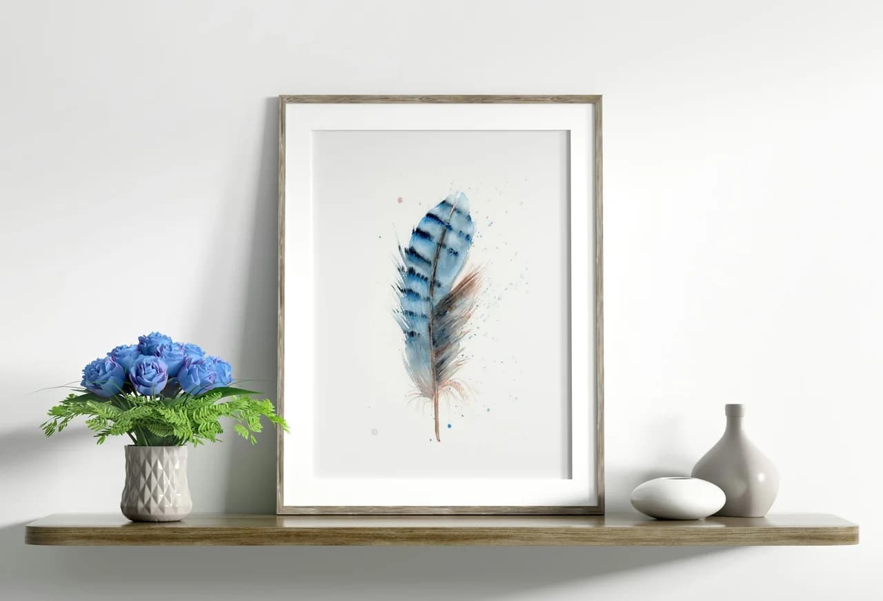 Blue Jay shown in a room setting