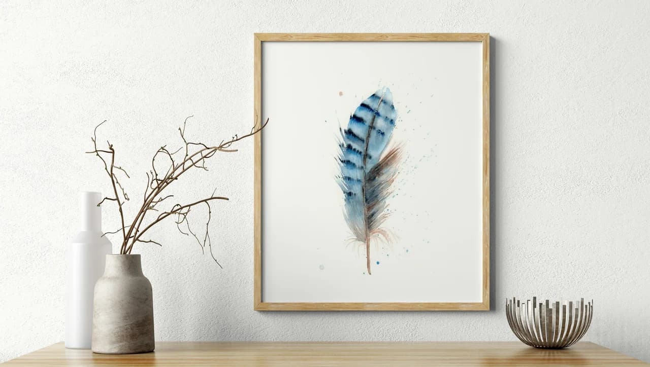 Blue Jay shown in a room setting