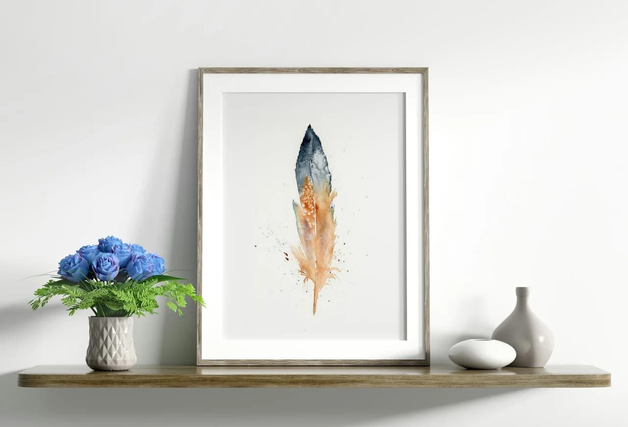 Italian Bird Bluefinch shown in a room setting