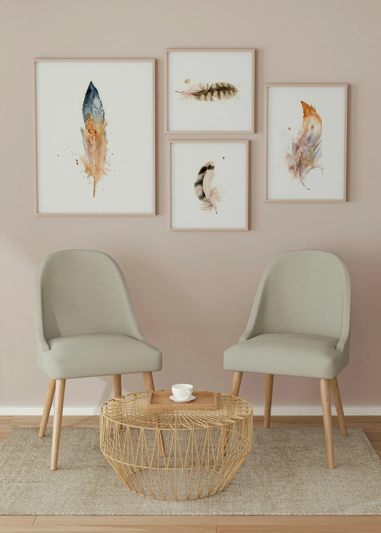 Italian Bird Bluefinch shown in a room setting