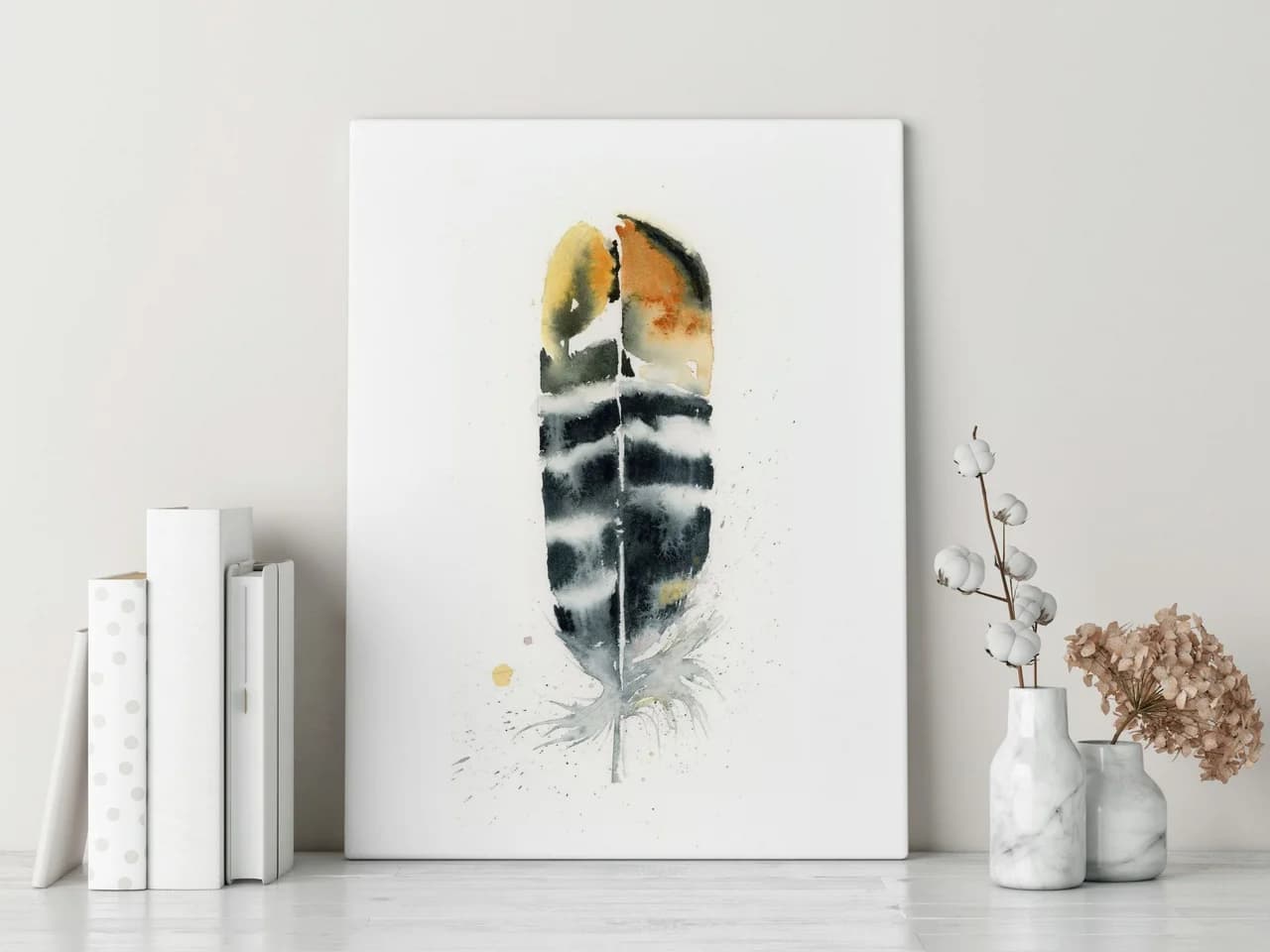 Pheasant shown in a room setting