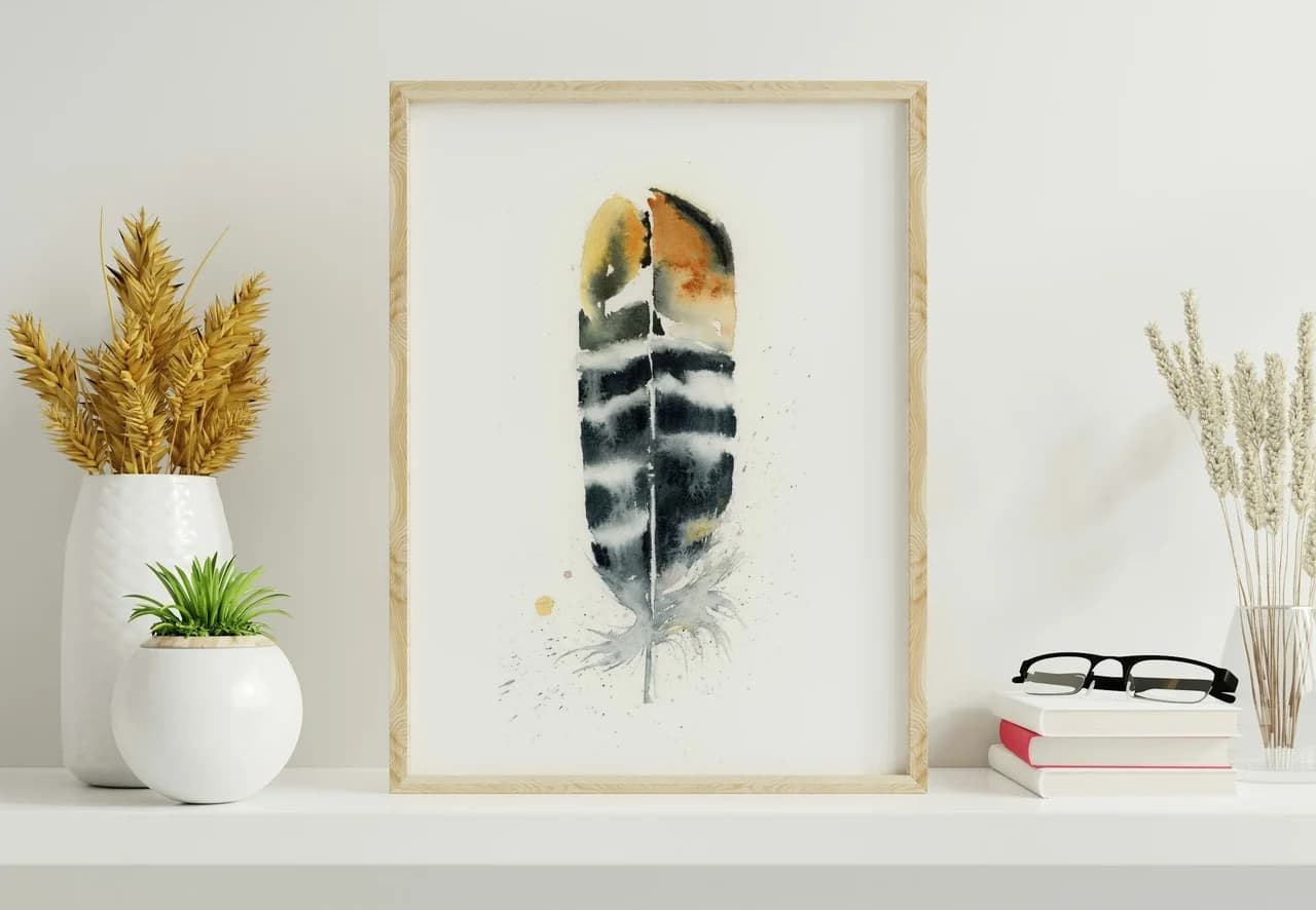Pheasant shown in a room setting