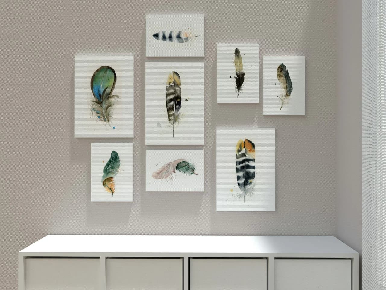 Pheasant shown in a room setting
