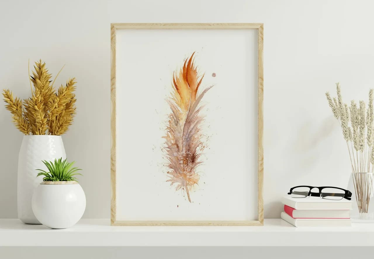 Golden Pheasant shown in a room setting