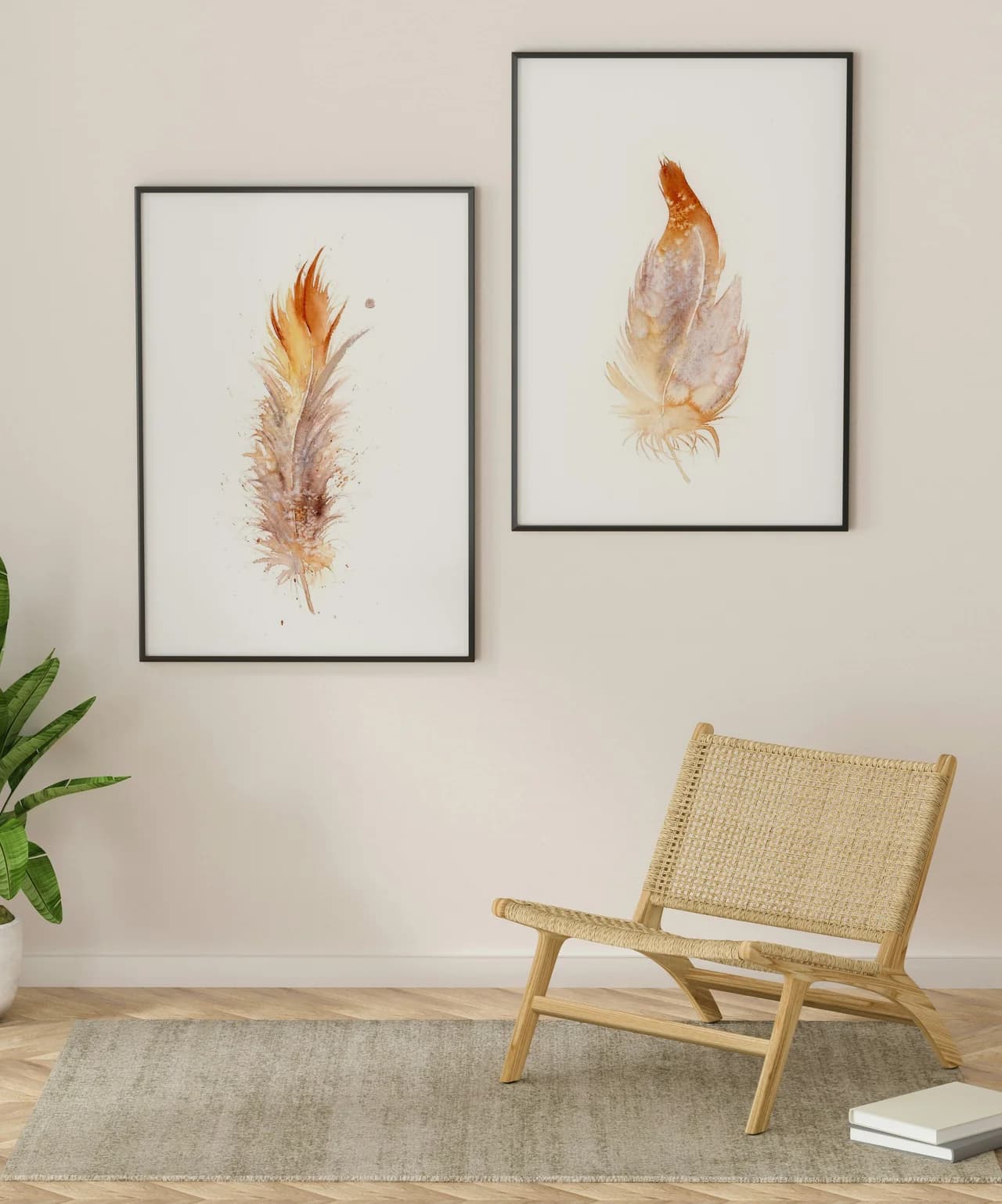 Golden Pheasant shown in a room setting